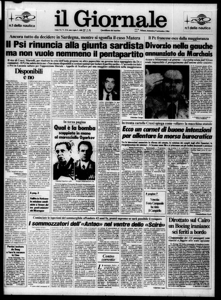 Il giornale : quotidiano del mattino